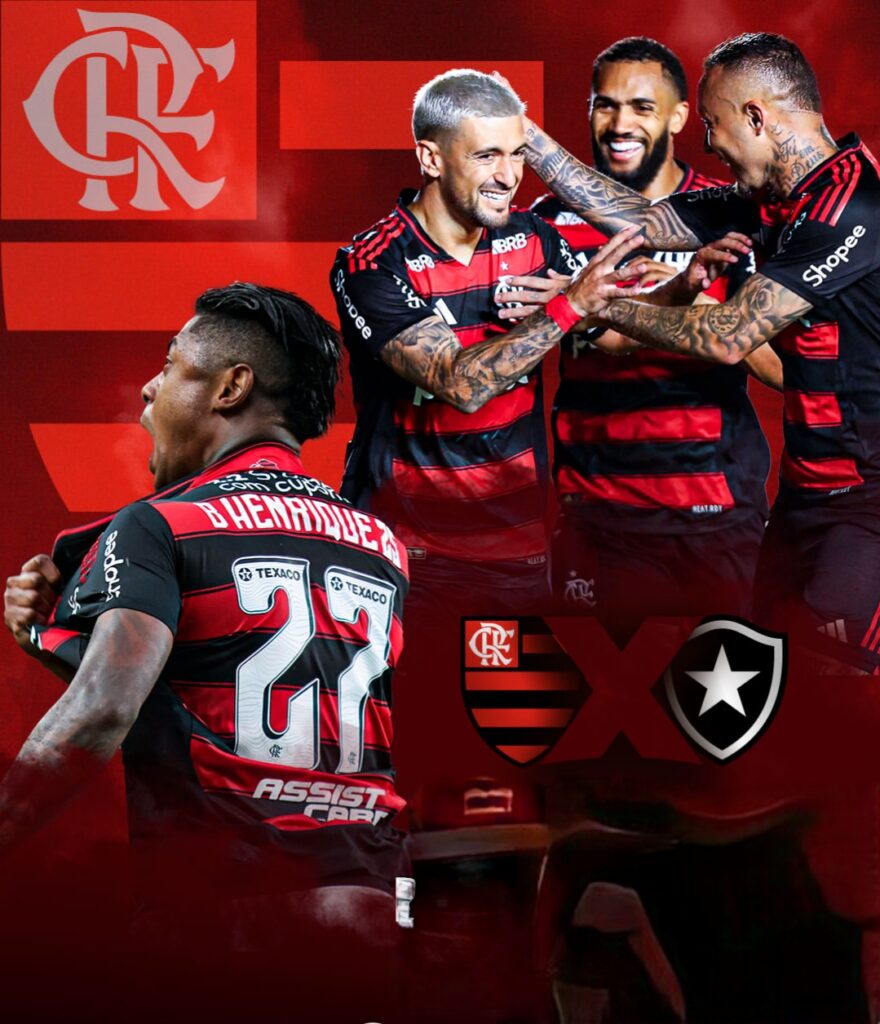 Flamengo x Botafogo minuto a minuto